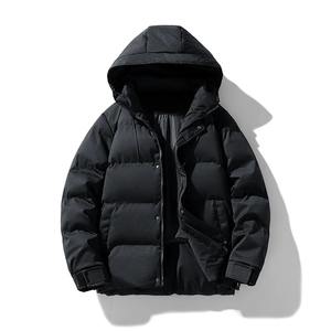 Veste en duvet d'hiver pour hommes Nouveau design de couleur unie Veste d'extérieur pour hommes Vêtements en coton rembourrés Veste en duvet d'hiver pour hommes - Product Image 3