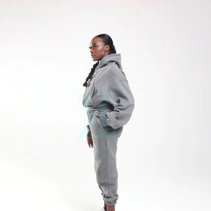 Chándales de invierno XXL Unisex con logotipo personalizado OEM, pantalones de chándal transpirables de talla grande para mujer, forro polar de secado rápido, precio al por mayor, gran oferta - Product Image 3