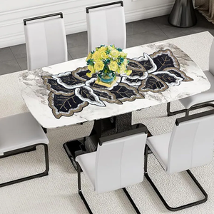 Echantillon gratuit Vente en gros Chemin de table en perles de verre motif floral brodé Napperon décoratif pour mariage à la maison - Product Image 3