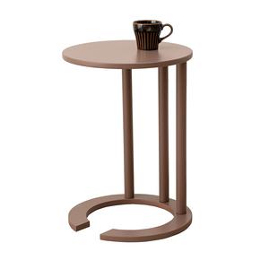 Table basse moderne en métal massif avec table d'appoint en bois brut fraîchement vendue en gros pour les meubles décoratifs de salon - Product Image 4