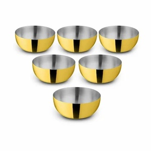 Modern <b>Silver</b> Stainless Steel <b>Bowl</b> for Soft & Elegant Serving Finishes - Product Image 2