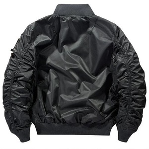 Hiver Hommes Véritable Peau de Mouton Cuir Canvas Loose Fit Pilot Baseball Tactical Turn-down Collar Big Pocket Work Jacket Outwear - Product Image 6