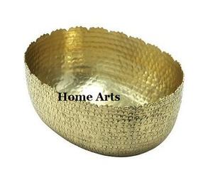 Bol à salade en métal avec support en aluminium en forme de feuille, qualité supérieure, forme ovale, bol à dessert, chocolats, par Home Arts - Product Image 6