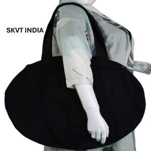 Sac fourre-tout élégant et écologique de haute qualité avec logo personnalisé imprimé, doublure en toile 100% coton, fermeture éclair, sac de voyage pour femmes - Product Image 3