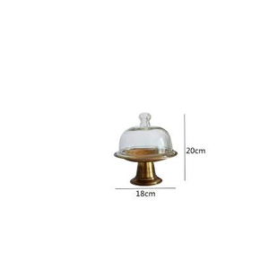 Natural Brass <b>Cake</b> <b>Stand</b> Gold Base Birthday Dessert <b>Cake</b> <b>Stand</b> Metal <b>with</b> Golden Polished <b>Cake</b> <b>Stand</b> and Acrylic <b>Lid</b> - Product Image 6