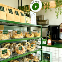 Boulangerie Composite magasin de détail longue bande droite style stratifié ligne droite type présentoir