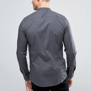 Camisa Casual de Franela de Poliéster/Algodón Transpirable de Manga Larga con Cierre y Diseño Elegante y Delgado, Nuevo Diseño de Mayorista 2026 - Product Image 4