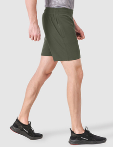 กางเกงขาสั้นผ้าคอตตอนสำหรับผู้ชายกางเกงขาสั้นสำหรับวิ่งออกกำลังกายในยิมฟิตเนสเอวยางยืดลายตาม100% โลโก้สูงสไตล์สตรีทปรับแต่งได้ - Product Image 5