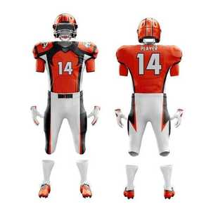 Top Quality Quick Drying Polyester Mesh Customized American Football Uniform Comfortable Custom Logo And Design OEM Service - Product Image 6