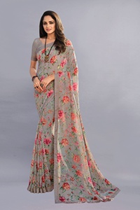FATEMA FASHION Haut de sari de mariage en georgette épaisse pour femme, haute qualité, fait main, tenue traditionnelle indienne, imprimé numérique, pour soirée - Product Image 2