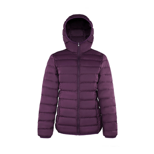Chaqueta acolchada con capucha Lisa personalizada para mujer, chaqueta acolchada ligera con edredón, abrigos acolchados para mujer - Product Image 6