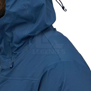 2023 Wholesale Custom Men's Outdoor <b>Waterproof</b> <b>Jacket</b> High Quality Casual Style with <b>Long</b> Length Zipper Closure Printed Pattern - Product Image 4