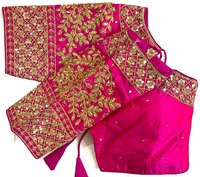 Belle blouse lourde avec travail de séquence, fil, travail Zari et travail à la main
