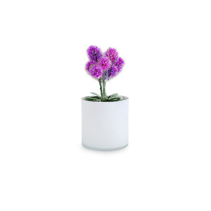 VCY0606WT - Vase cylindrique en verre blanc - 6 x 6 - Product Image 5