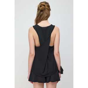 Débardeur long avec dos croisé, en tissu modal - Product Image 5