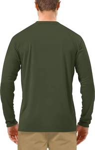T-shirt à capuche à manches longues pour hommes UPF 50 + Protection solaire Quick Dry Athletic Hoodie Lightweight Rash Guard - Product Image 4