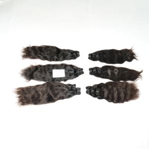 Extensiones de cabello humano virgen natural 100% sin procesar de 8-36 pulgadas de largo ondulado de colores naturales de templo indio - Product Image 3