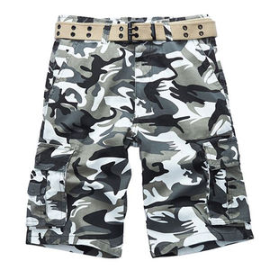 Shorts cargo de sport écologiques pour hommes Glory, design camouflage, pour les loisirs et les activités de plein air, longueur genou, taille mi-haute - Product Image 4