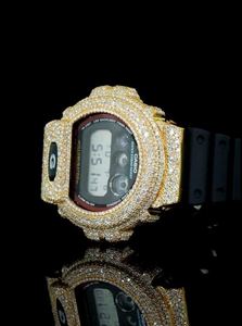 นาฬิกาเพชร Moissanite, นาฬิกาเพชร Hip-Hop นาฬิกาเพชรสีขาว VVS1สำหรับเป็นของขวัญวันวาเลนไทน์ - Product Image 3