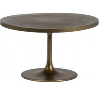Table basse en aluminium au design simple et créatif, finition laiton moderne, faite à la main, pliable, légère, facile à assembler, décorative