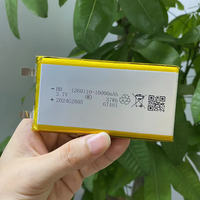Batterie au lithium polymère 3,7 V 10000 mAh 1260110 / Batterie lithium-ion pour batterie externe GPS, capacité réelle 100 %