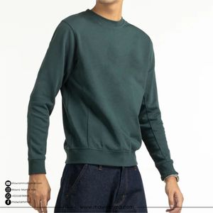 Sudadera de Hombre de Alta Calidad, Algodón/Poliéster, 430 g/m², Corte Holgado, Hombros Caídos, Logotipo Personalizado Bordado, Lisa - Product Image 3