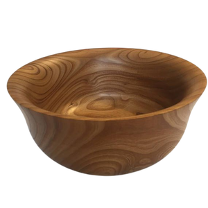 Bol en bois fait main bols à pâte grand bol de service en bois d'acacia pour fruits ou salades à la maison, restaurant et hôtel - Product Image 6