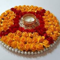 Support de bougie chauffe-plat en métal fait main indien, design floral nordique unique pour la décoration de table à la maison, mariage ou festival