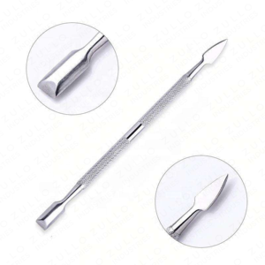 Pousse-cuticules double tête en acier inoxydable, outil professionnel de manucure, pédicure et nail art - Product Image 6