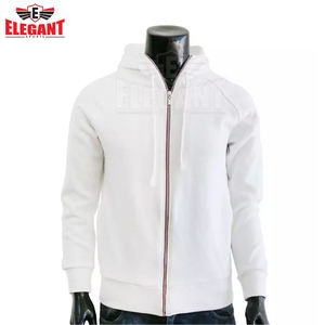 2024 New Arrival Custom Logo <b>Zip</b>-<b>up</b> Men's Fleece Hoodie <b>Jacket</b> Comfortable Solid Pattern in Different Colors by Elegant Sports - Product Image 6