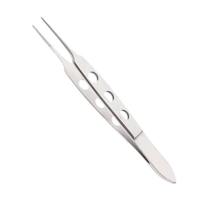 Pinzas Oftálmicas de Acero Inoxidable Premium Bishop Harman Iris, Instrumentos Quirúrgicos, Pinzas para Tejidos con Dientes 1x2, Microcirugía, 8.5 cm - Product Image 4
