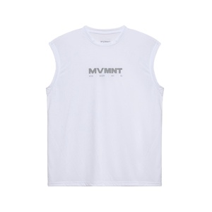 2025 High Quality <b>Men's</b> <b>Gym</b> Tank Top Breathable Poly Cotton Anti-Bacterial Quick Dry Customizable Sports Training <b>Vest</b> - Product Image 4