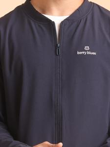 Chaqueta Bomber de lana azul marino Premium para hombre de talla grande, máxima comodidad y elegancia atemporal para mejorar el estilo - Product Image 6