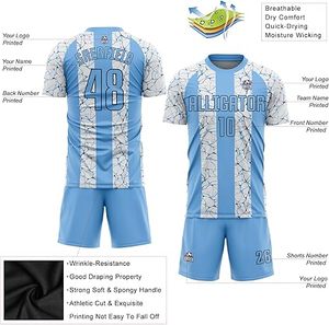 Dernier design, uniforme de football pour hommes 100% polyester, nouveau style, qualité professionnelle supérieure pour adultes, couleur personnalisée, logo personnalisé - Product Image 4
