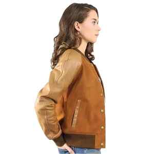 Chaqueta universitaria de moda para mujer, ligera, duradera, de punto de algodón, transpirable para otoño, ropa informal o deportiva - Product Image 4