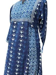 ชุดเดรสสีครามทันสมัย ดีไซน์หรูหรา น้ำหนักเบา สวมใส่สบาย เหมาะสำหรับงานเทศกาล วันทำงาน และการออกนอกบ้านในวันหยุดสุดสัปดาห์ - Product Image 3