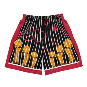 Pantalones cortos de baloncesto para hombre de poliéster 100% con diseño OEM al por mayor, transpirables, de secado rápido, sublimados con logotipo personalizado de talla grande - Product Image 1