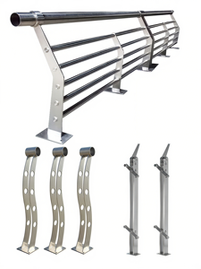 Barriera di sicurezza pedonale in acciaio inossidabile resistente recinzione all'aperto progetti municipali uso <span class=keywords><strong>marciapiede</strong></span> ringhiera del ponte OEM - Product Image 5