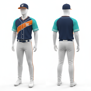 Uniforme de Béisbol Personalizado, Ropa de Equipo al por Mayor, Sublimación con Logotipo Personalizado, 100% Poliéster, Secado Rápido, Cuello en V, Unisex para Adultos, Ligero - Product Image 6