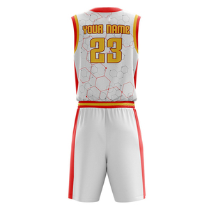 INDEX APPAREL Custom Sublimated Basketball Jersey Shorts Set Men's Sleeveless V-Neck Moisture Wicking <b>Athletic</b> Fit Team Name 23 - Product Image 6