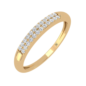 Nuevos anillos de moda Rikhava en oro rosa de 14K con VVS Clarity Moissanite Joyería de compromiso de boda de lujo con certificado IGI - Product Image 1