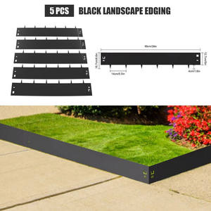 Easy Assembly <b>Metal</b> Landscape Edging Galvanized Steel Outdoor Garden Supplies for Grass Edging OEM ODM Wholesaler - Product Image 5