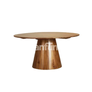 Meilleur meuble table basse ronde en bois pour restaurant maison hôtel moderne contemporain prix de gros fait main d'Indonésie - Product Image 1