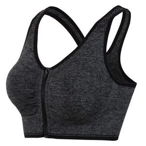 Women's Yoga Fitness Training Wear Sports Bra Gym Workout Wide Straps Stretchable <b>Cropped</b> <b>Top</b> Bras Women - Product Image 1