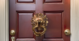 Đồng thau thanh lịch hoa cửa gõ với hoa thiết kế kim loại vòng xử lý Knob phần cứng cho cửa gỗ vít cài đặt - Product Image 4