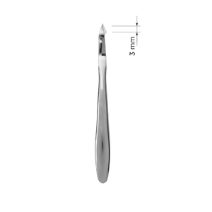 Pinces à ongles à cuticules à double ressort Super Sharp Finition miroir Joint de recouvrement Pleine/demi-mâchoire Pinces à cuticules de toilettage des ongles Lames de 3mm - Product Image 5