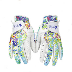 Ventas calientes Guantes de golf de alta calidad Cabretta Cuero Logotipo personal personalizado Todo tipo de clima para hombres Mujeres con los mejores precios Guantes de golf - Product Image 1