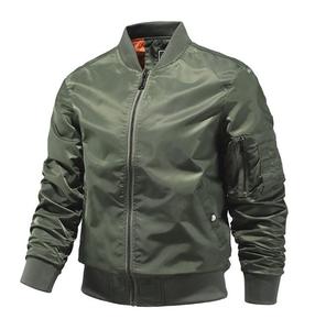 Blouson aviateur léger pour hommes fermeture à glissière en tissu respirant idéal pour les vêtements décontractés voyage marche et fitness en plein air - Product Image 6