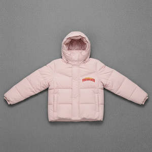 Wholesale Light Pink Color Women's Puffer Jackets Breathable Fabric Cotton <b>Padded</b> Winter Warm Oversize Lightweight Bubble Jacket - Product Image 4