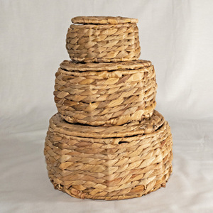 Cajas organizadoras de almacenamiento para el hogar al por mayor, cajas de jacinto de agua, cajas tejidas de menor costo - Product Image 4